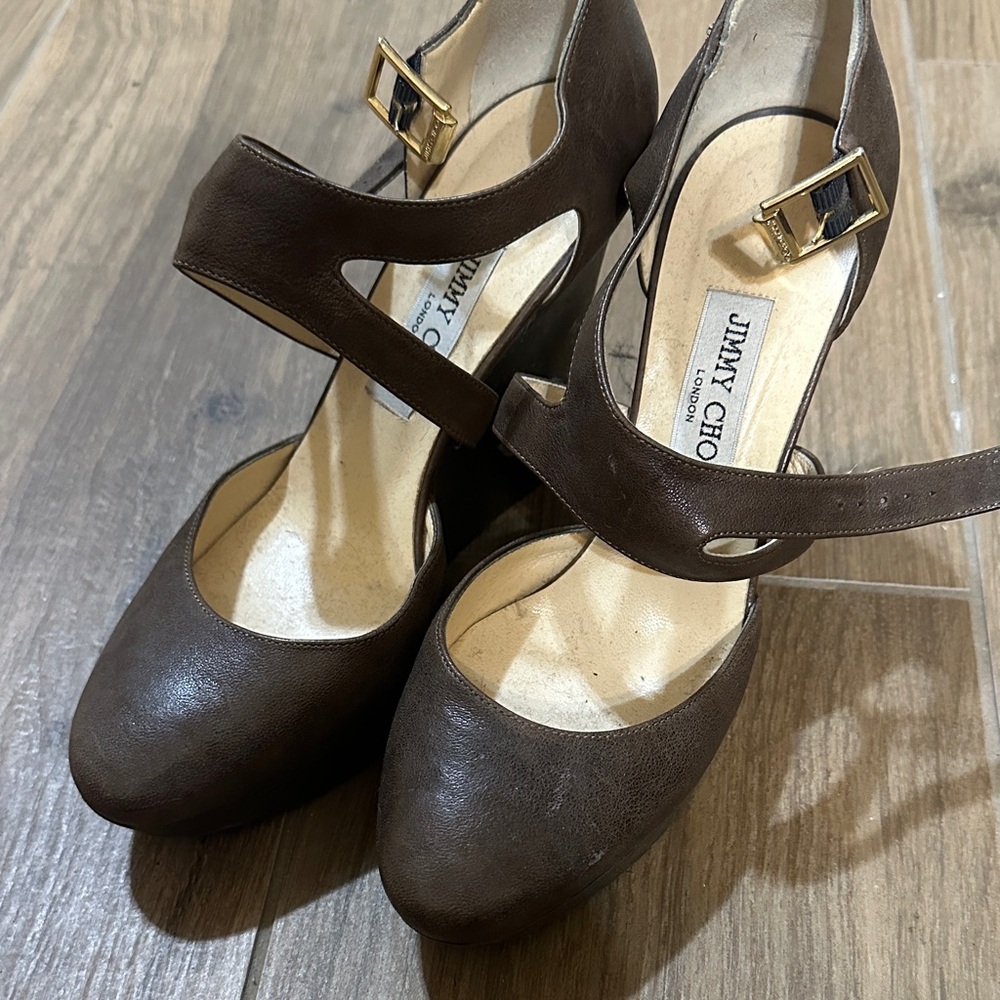 Jimmy Choo Dark Brown Heels